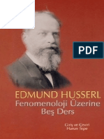 0774 Fenomenoloji Uzerine Besh Ders Edmund Huserl PDF