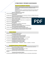 Procedimientos Tributarios y Régimen Sancionador