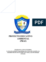 Proyecto Educativo Ambiental Prae 2020