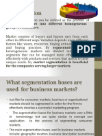 Market Segmentation: Dividing A Market Into Different Homogeneous Groups of Consumers