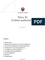 Tema 10. El Texto Publicitario