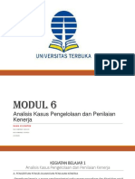 Modul 6 Analisis Kasus Pengelolaan Dan Penilaian Kenerja PDF
