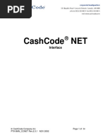 Cashcode Net Interface PDF