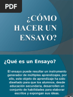 COMO HACER UN ENSAYO Power Point