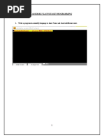 Assembly Launguage Programming: 1. Write A Program in Assembly Language To Show Name and Class in Different Color