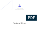 Tez Yazım Kılavuzu PDF