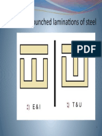 Iron core punched steel laminations