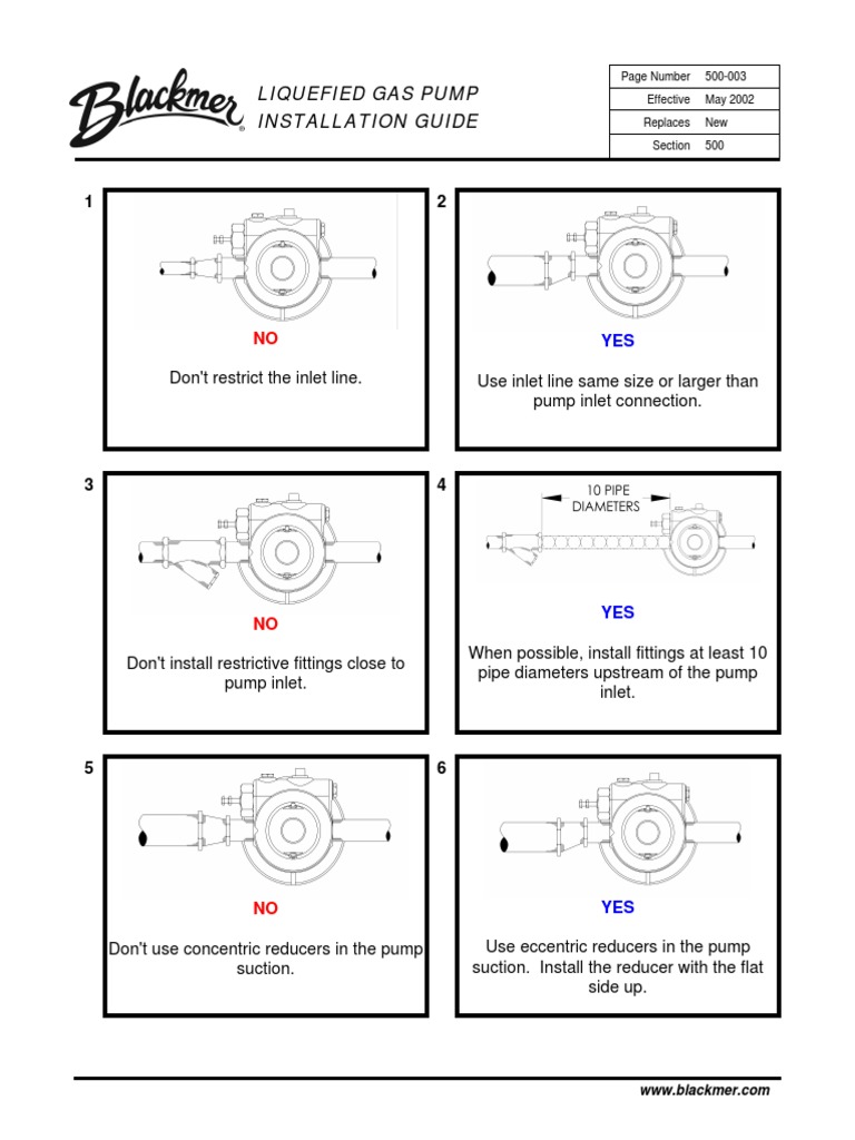 Liquefied Gas Pump Installation Guide | PDF | Pump | Valve