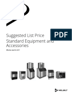 Suggested List Price Standard Equipment and Accessories: Effective: April 24, 2017