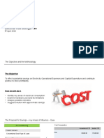 Electrical Cost Savings Plan