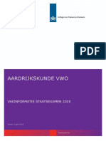 Aardrijkskunde Vwo 2020 Vakinformatie