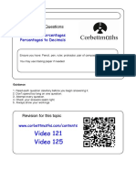 Decimals Percentages PDF