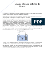 Nanopartículas de Silicio en Baterías