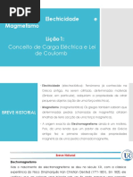 Lição 1-Carga Eléctrica e Lei de Coulomb