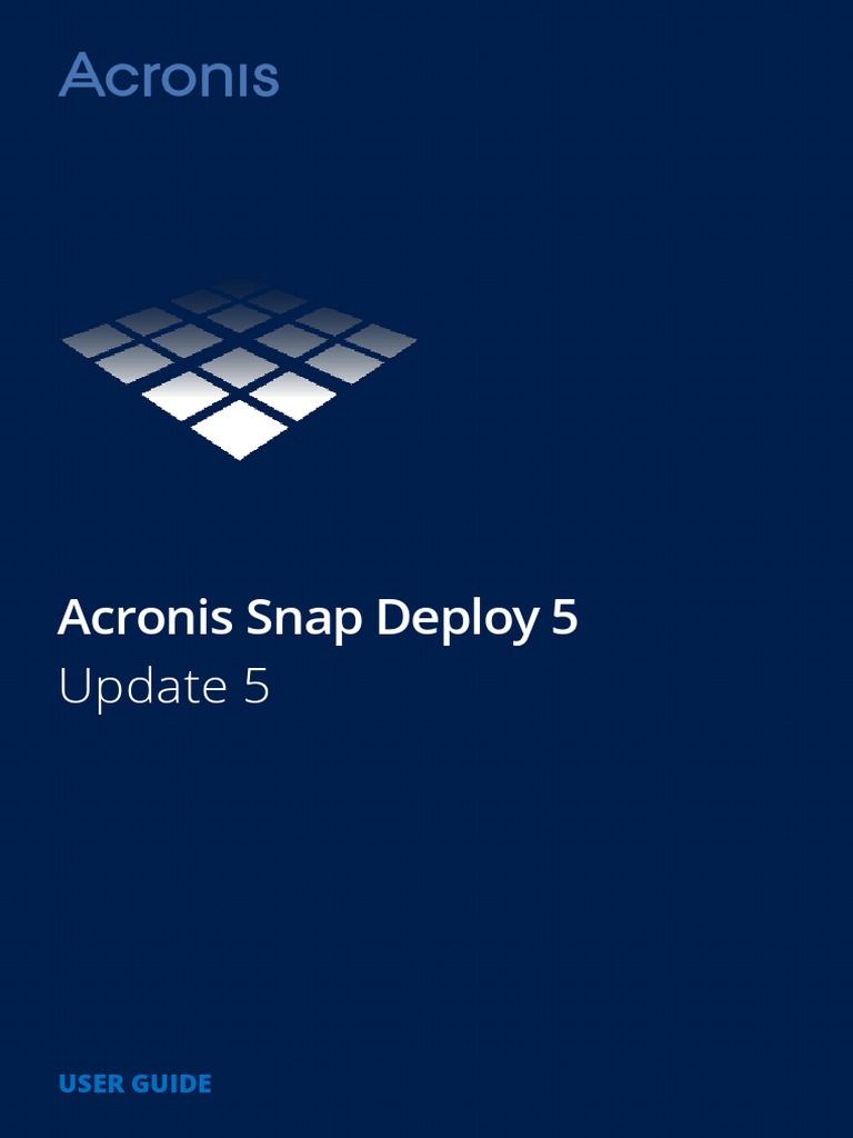 Acronis Snap Deploy 5 Update 5 PDF Windows Server 2003 Booting