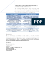 Diferencia Del Costeo Variable y El Costeo Por Absorción en La Toma de Decisiones Empresariales