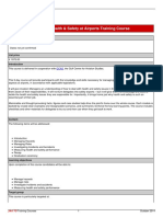 Managing Health & Safety at Airports Training Course