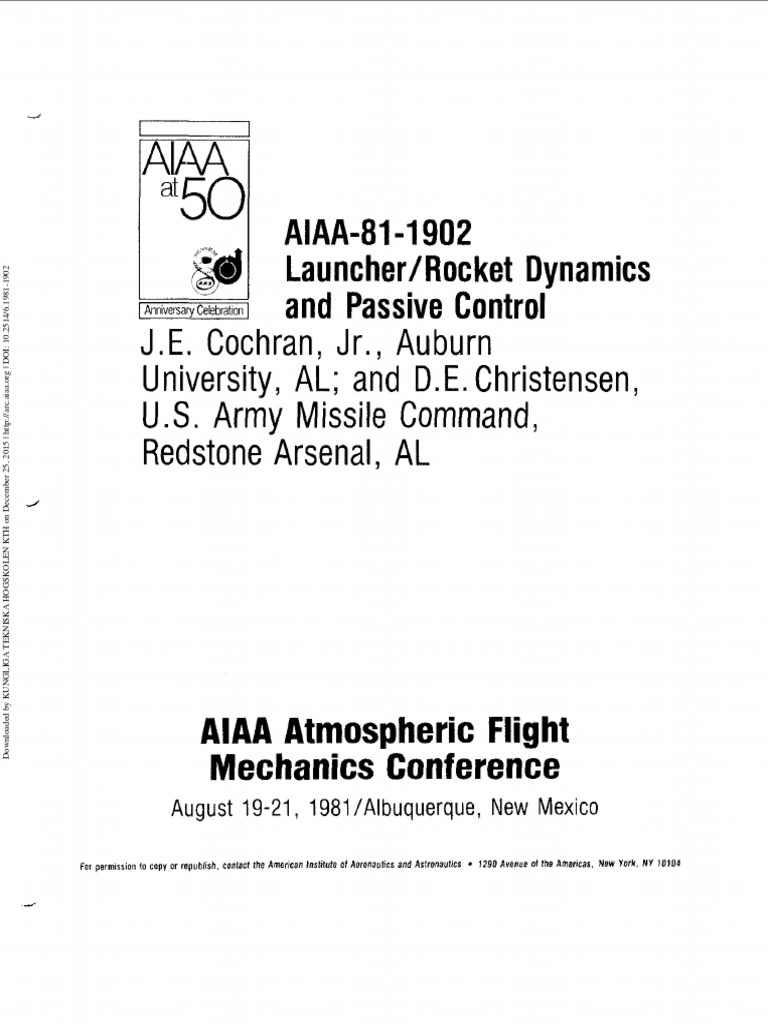 Launcher/Rocket Dynamics Review | PDF | Guidance System | Rocket