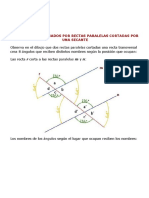 Angulos Determinados Por Rectas Paralelas Cortadas Por Una Secante