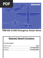 Memory Items TBM 850 G1000 PDF