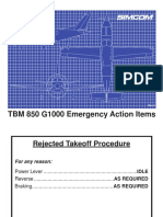Memory Items TBM 850 G1000 PDF