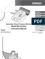 OMRON M6 Comfort Automatic Blood Pressure Monitor Instruction Manual