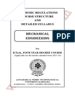 Mechanical Engineering: Academic Regulations Course Structure AND Detailed Syllabus