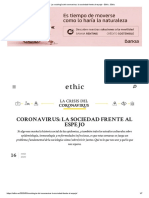 Pablo Santoro - La Sociología Del Coronavirus. La Sociedad Frente Al Espejo