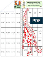 01 Dino Puzle Productos Con y Sin Decimales SOLUCION