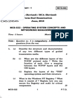 MCA (Revised) / BCA (Revised) Term-End Examination June, 2016