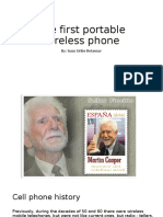 Martin Cooper's 1973 call: The first portable wireless phone