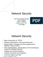 Network Security: CIS 739, Computer Security Prof. S. Dexter José R. Cordones 12/11/2006