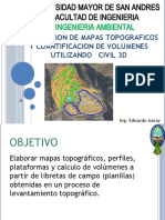 Civil 3D: Elaboración de mapas topográficos, perfiles y plataformas