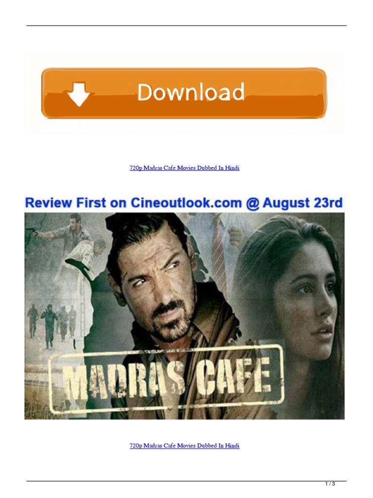 720p Madras Cafe Movies Dubbed In Hindi Pdf Pdf Bollywood
