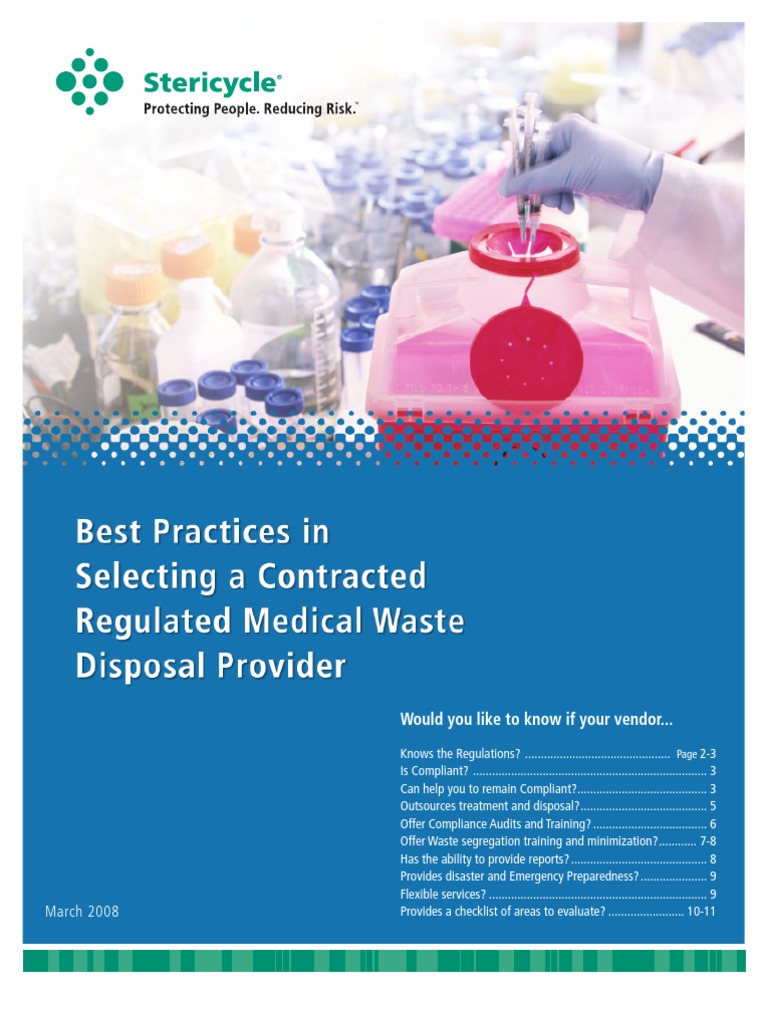 Best Practices in Selecting a Contracted Regulated Medical Waste