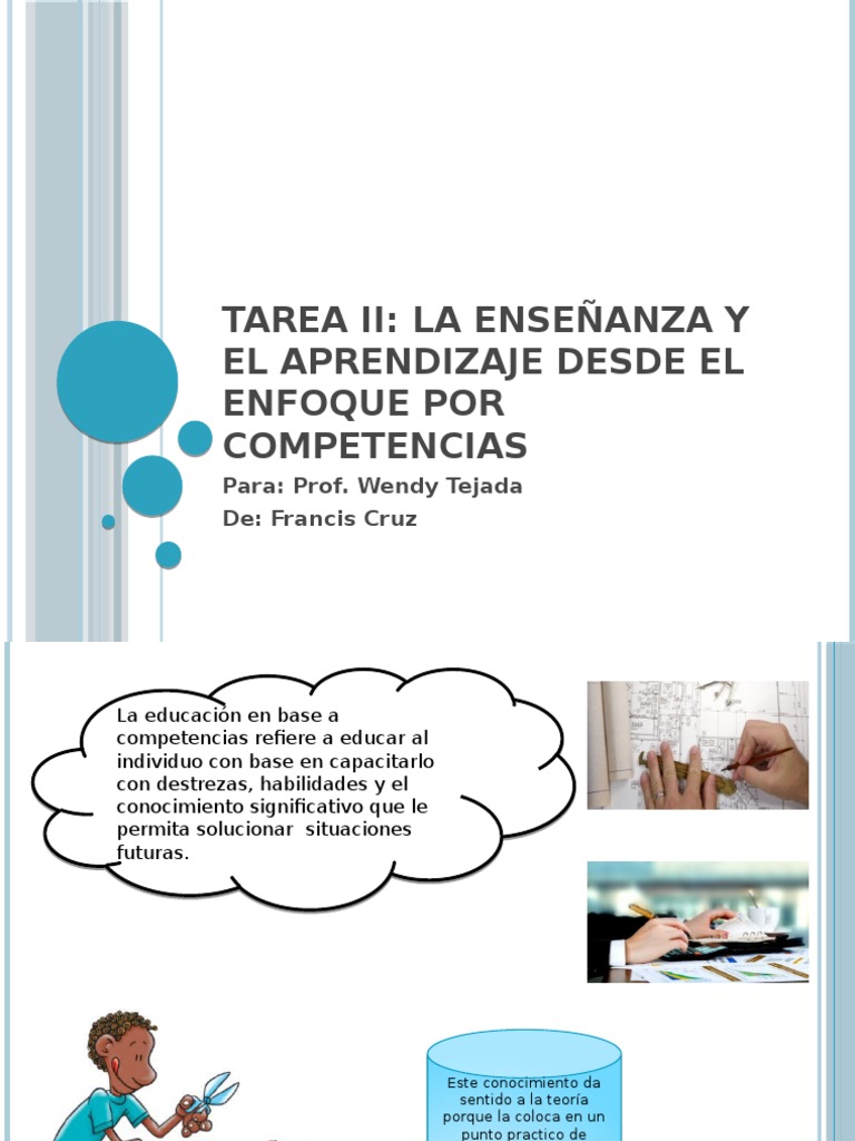 Tarea II La Enseñanza y El Aprendizaje Desde El Enfoque Por ...