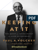 Paul A. Volcker and Christine Harper-Keeping at It - The Quest For Sound Money and Good Government-Hachette Book Group (2019)
