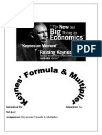 Keynesian Formula and Multiplier