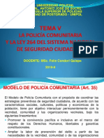 5 La Policia Comunitaria y Ley Seguridad Ciudadana