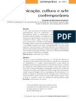 Comunicação, Cultura e Arte Contemporânea Gonsalves PDF