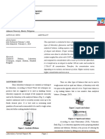 Analytical Chemistry Laboratory Formal Report