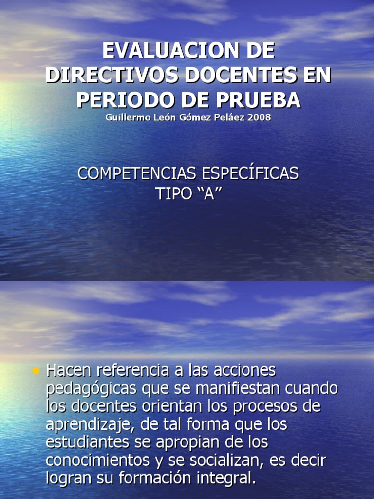 EVALUACION EN PERIODO DE PRUEBA - Protocolo | PDF | Evaluación ...