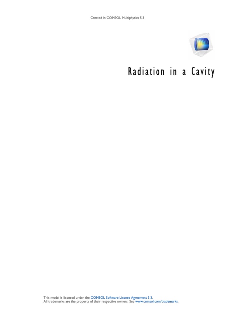 Radiative Heat Transfer in a Cavity | PDF | Flux | Heat