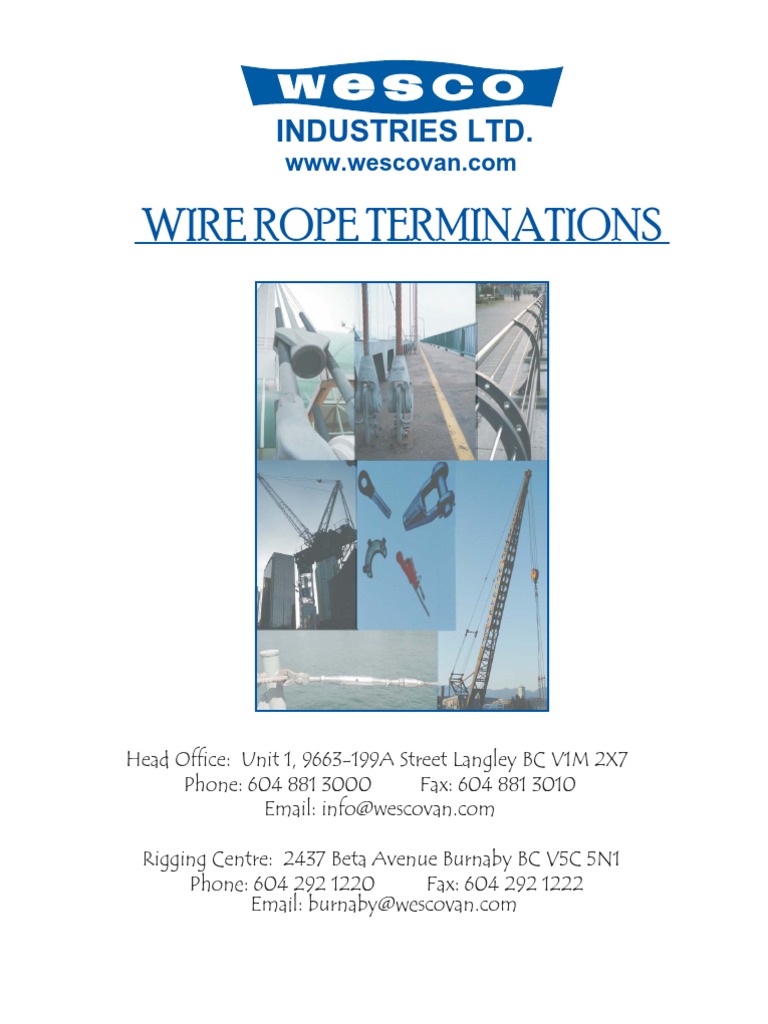 Wire Rope Terminations Rope Nut (Hardware)