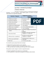 Learning Activity 1 / Actividad de Aprendizaje 1 Evidence: Interview / Evidencia: Entrevista