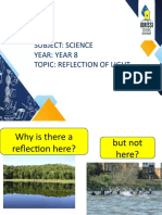 Subject: Science Year: Year 8 Topic: Reflection of Light