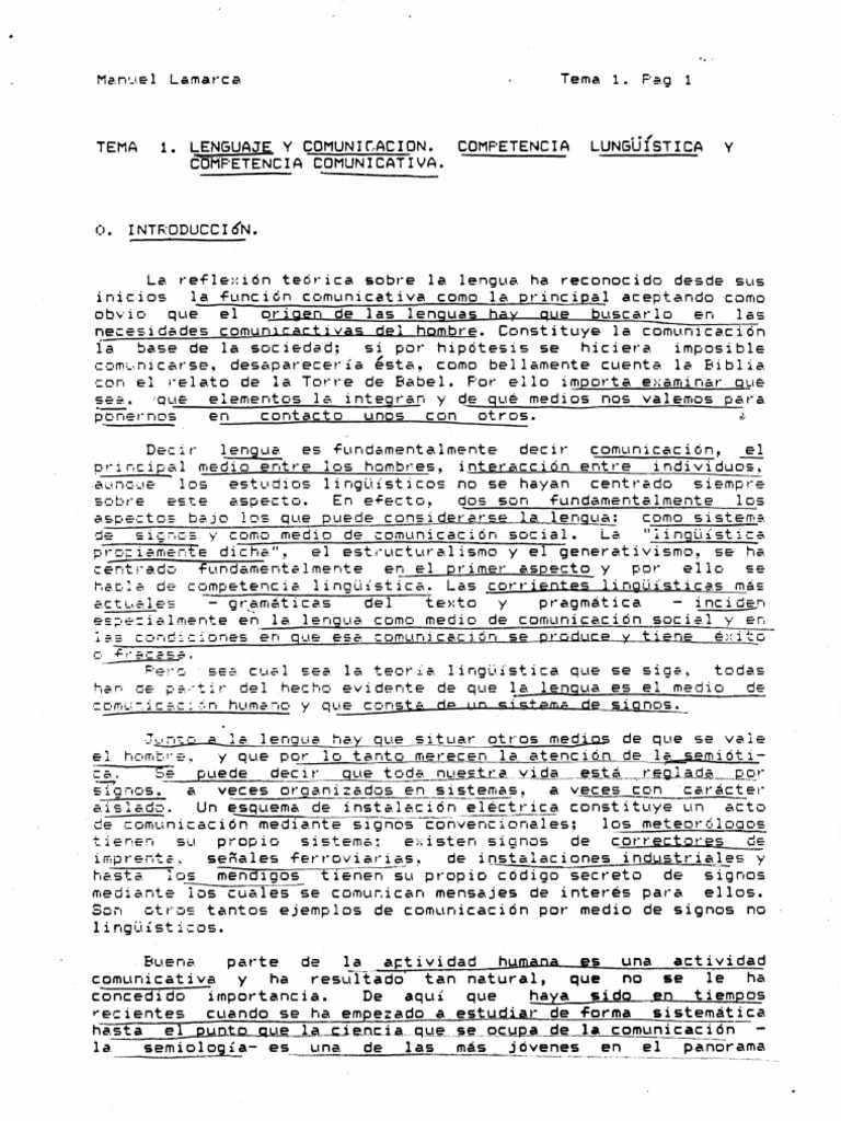 1 Lenguaje y Comunicación | PDF | Artes del Lenguaje y Comunicación ...