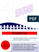 PENGERTIAN BUDAYA ORGANISASI