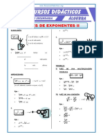 Leyes de Exponentes Radicación para Cuarto de Secundaria