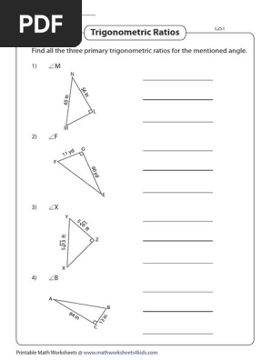 trigonometry primary trigonometric ratios all level2 all pdf trigonometric functions equations